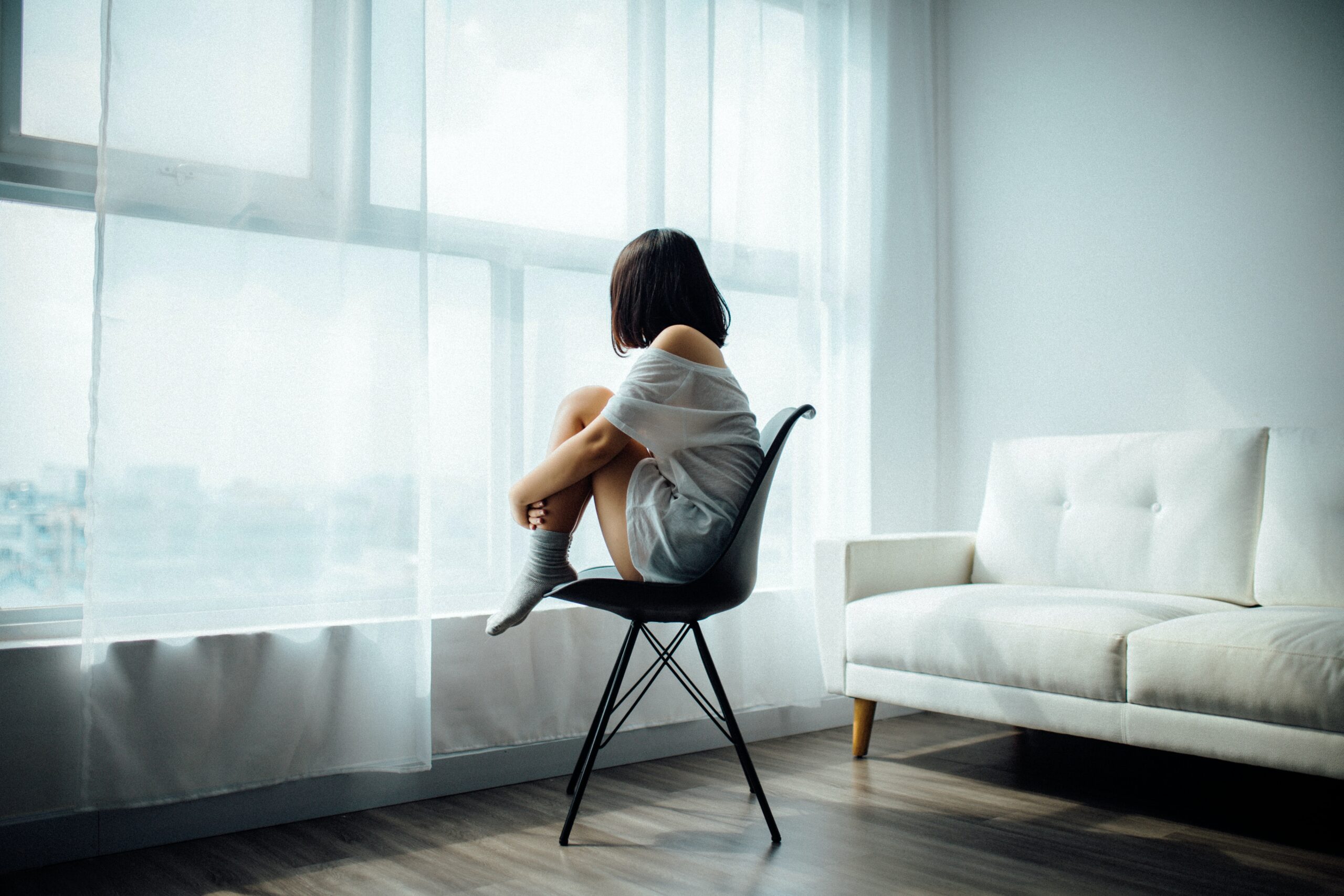 woman sitting in chair