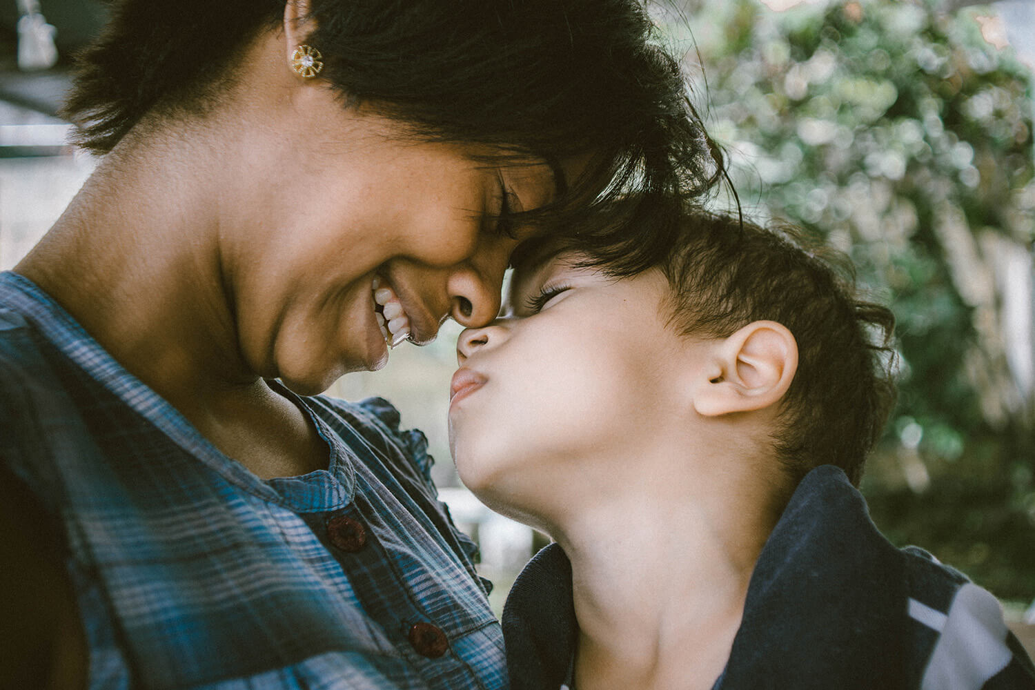 mother and child hugging and validating feelings